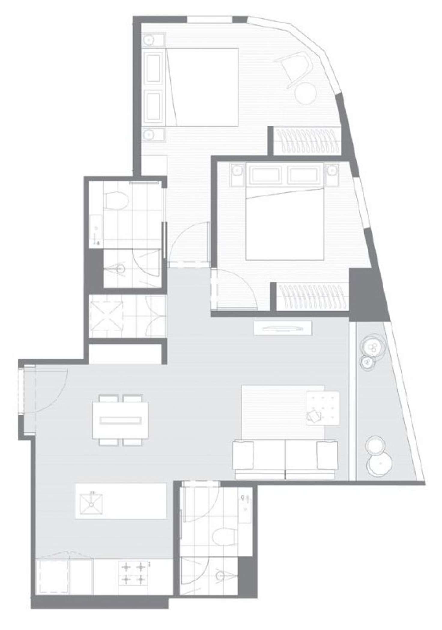 Floorplan of Homely apartment listing, 5008/135 A'Beckett Street, Melbourne VIC 3000