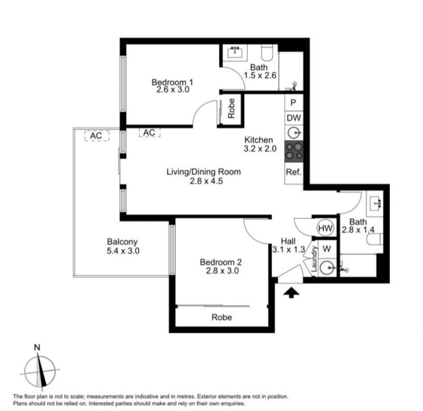 Floorplan of Homely apartment listing, 302/1525 Dandenong Road, Oakleigh VIC 3166
