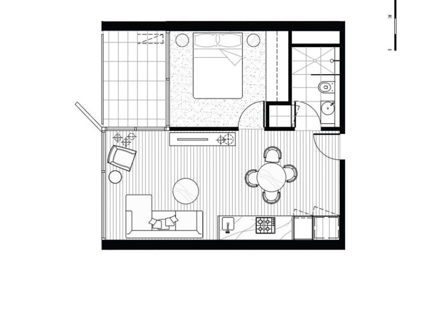 Floorplan of Homely apartment listing, 219/23 Blackwood Street, North Melbourne VIC 3051