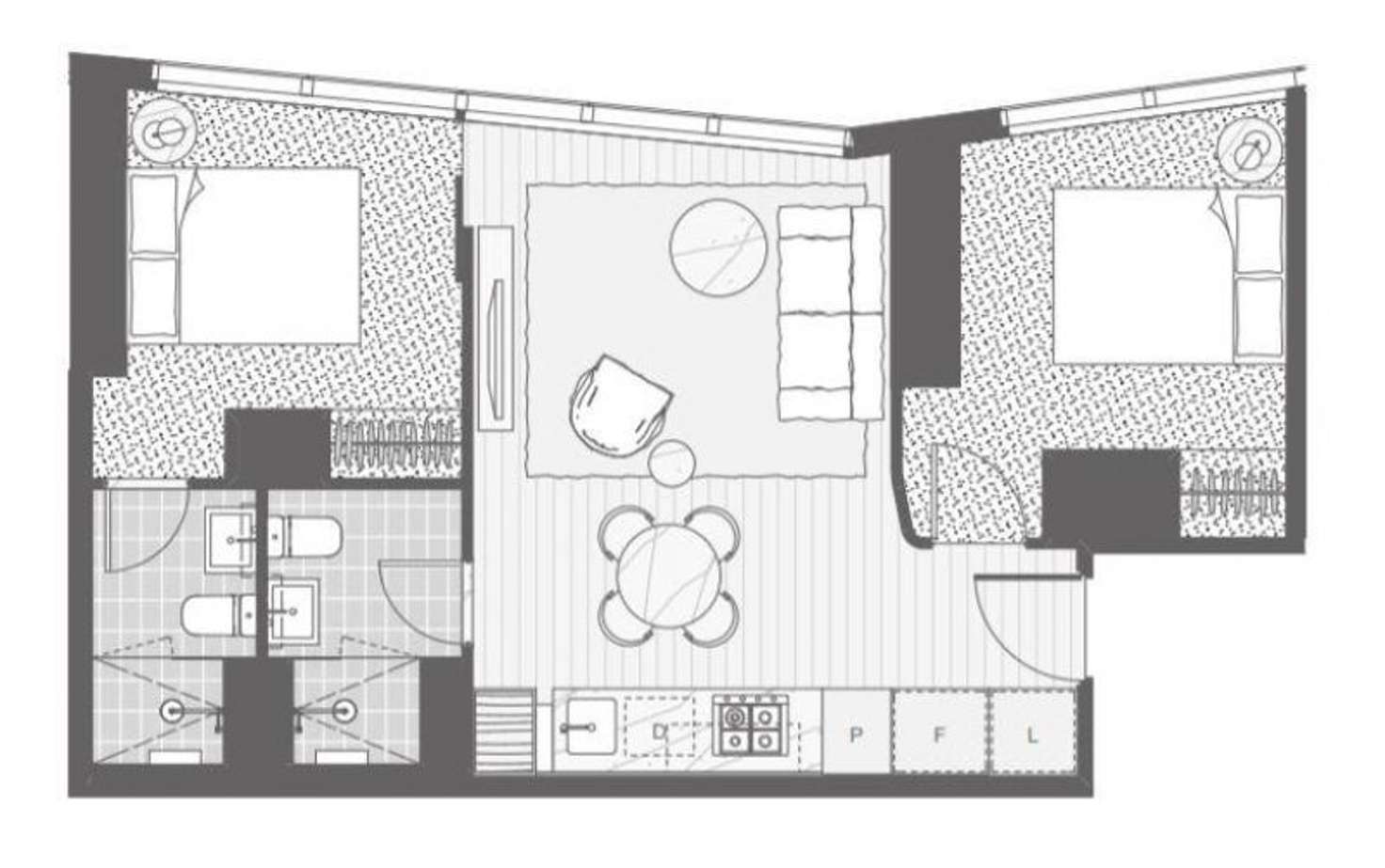 Floorplan of Homely apartment listing, 1401/157 A'Beckett Street, Melbourne VIC 3000