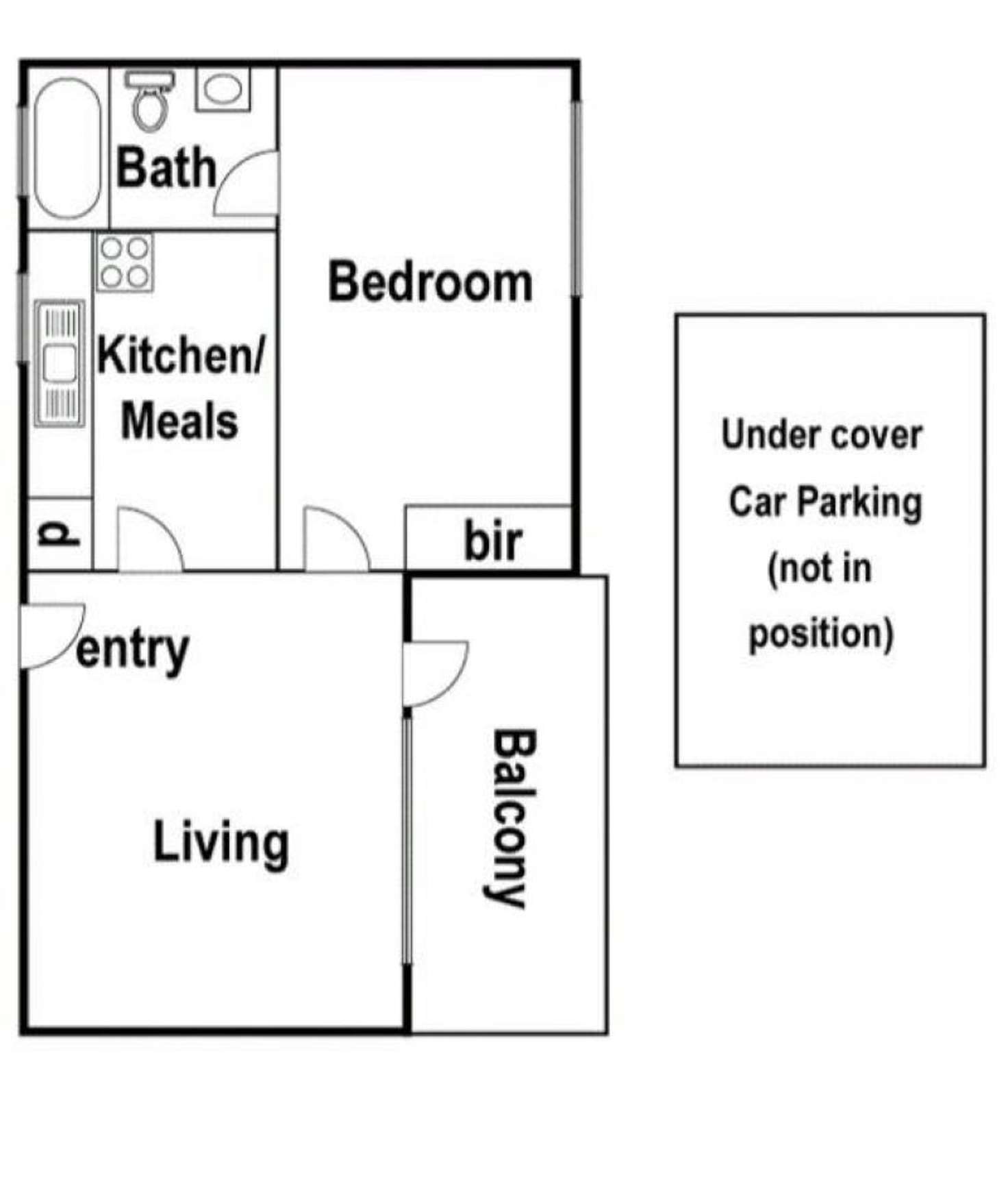 Floorplan of Homely apartment listing, 3/171 Kent Street, Ascot Vale VIC 3032