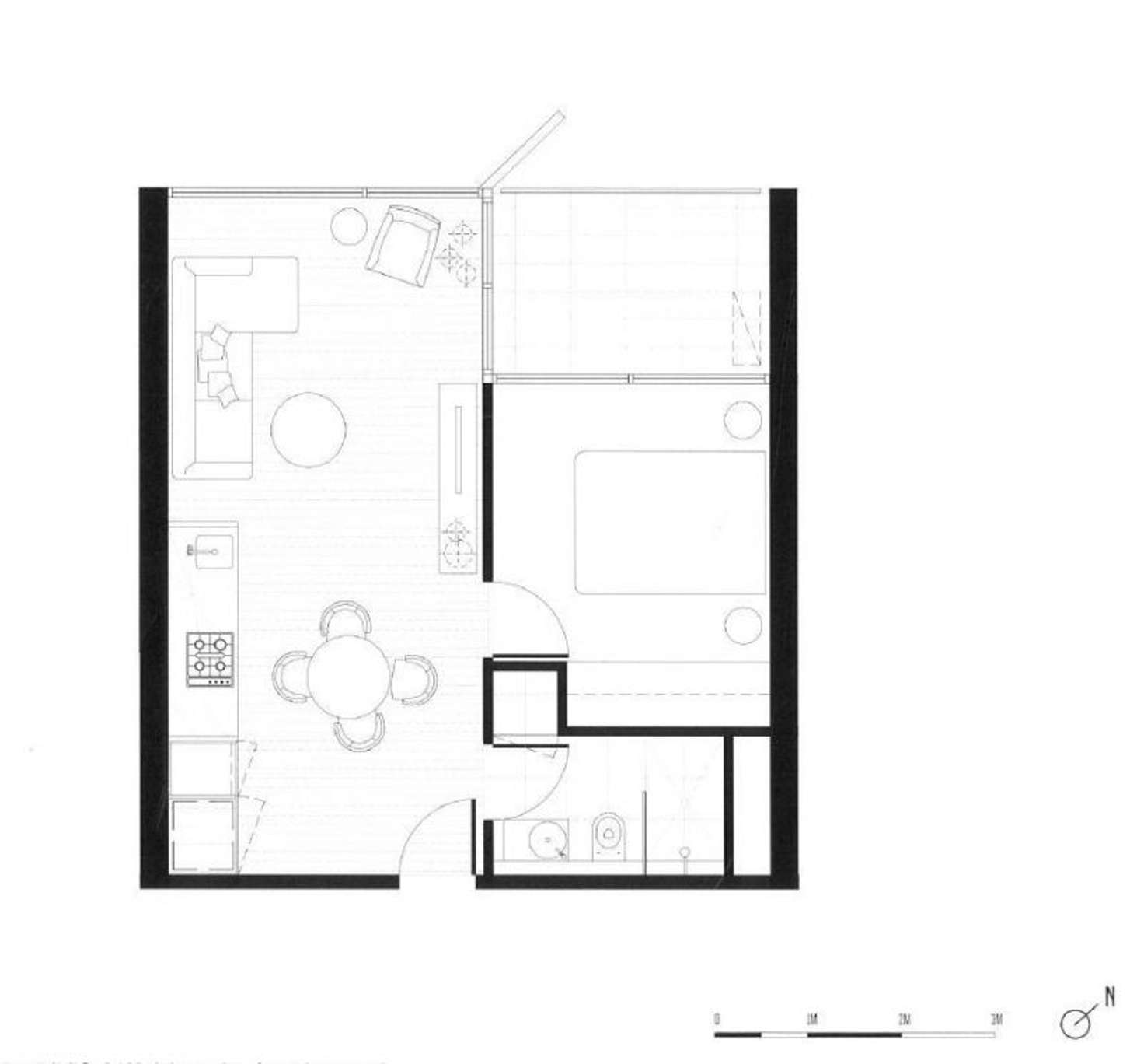 Floorplan of Homely apartment listing, 620/33 Blackwood Street, North Melbourne VIC 3051