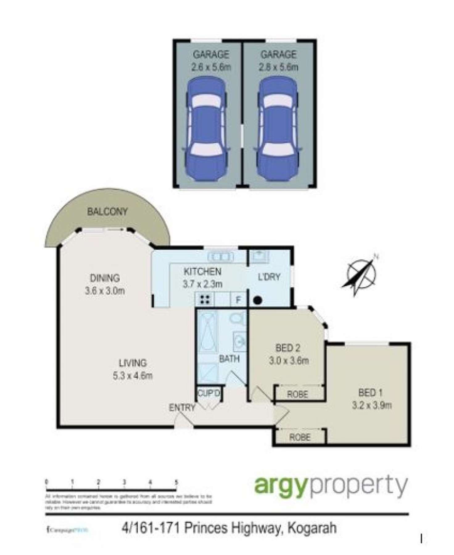 Floorplan of Homely apartment listing, 4/161 Princes Highway, Kogarah NSW 2217