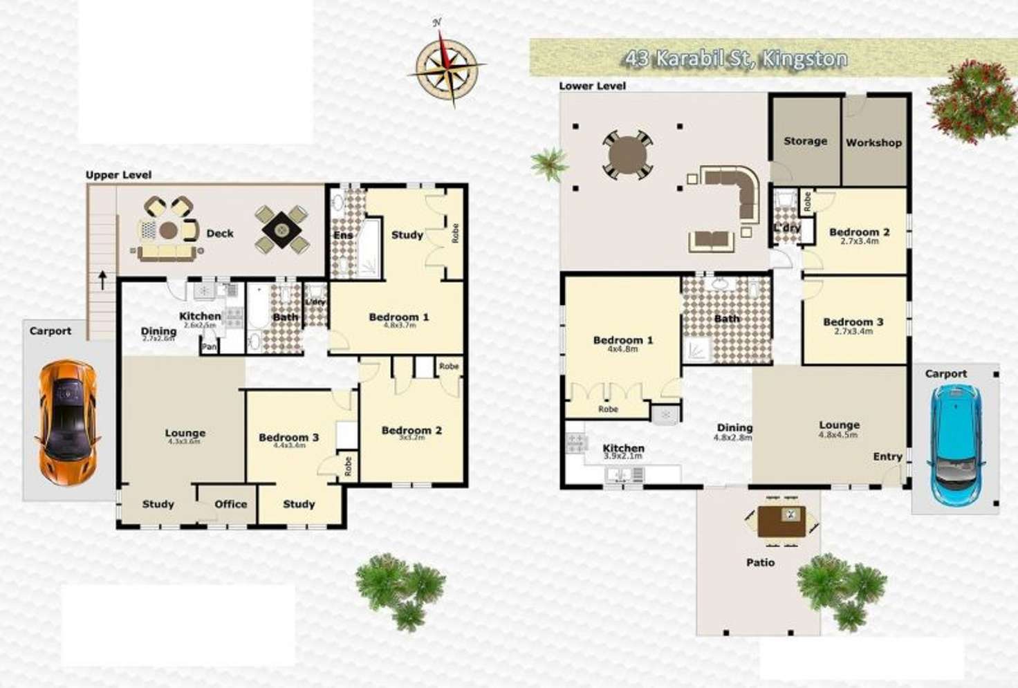 Floorplan of Homely house listing, 1/43 Karabil Street, Kingston QLD 4114