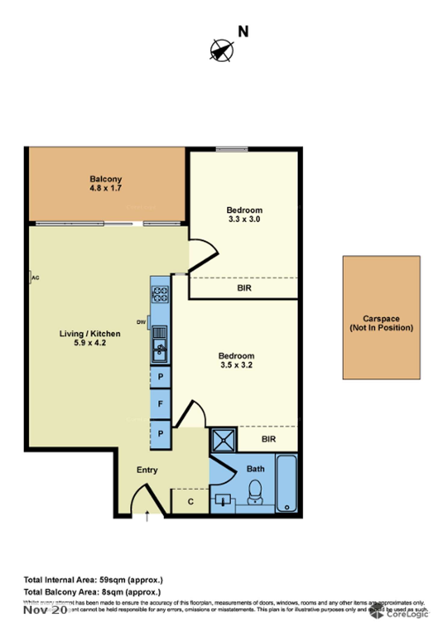 Floorplan of Homely apartment listing, 18/50 Eucalyptus Drive, Maidstone VIC 3012