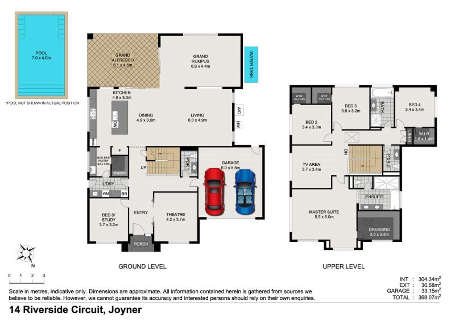 Floorplan of Homely house listing, 14 Riverside Circuit, Joyner QLD 4500