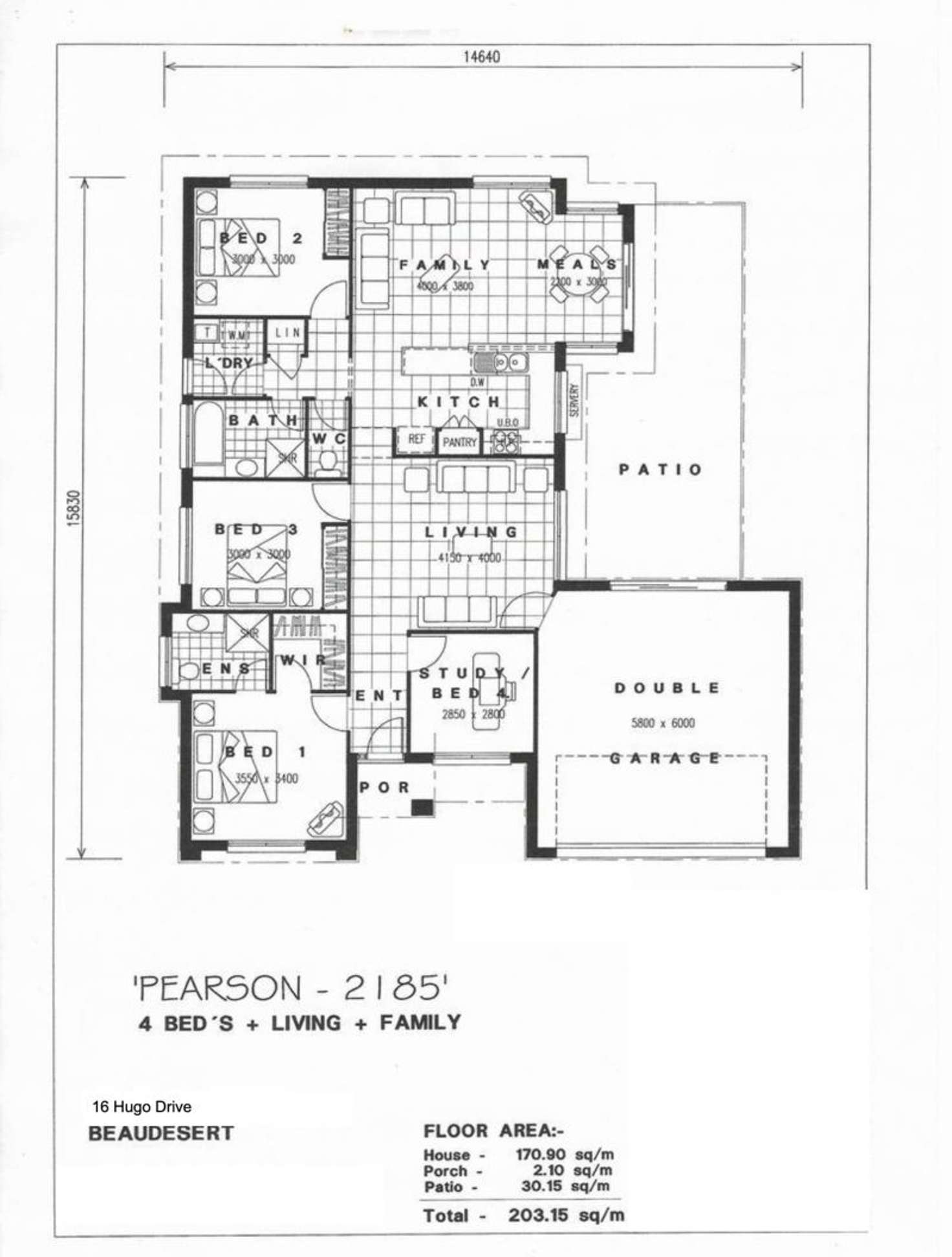 Floorplan of Homely house listing, 16 Hugo Drive, Beaudesert QLD 4285