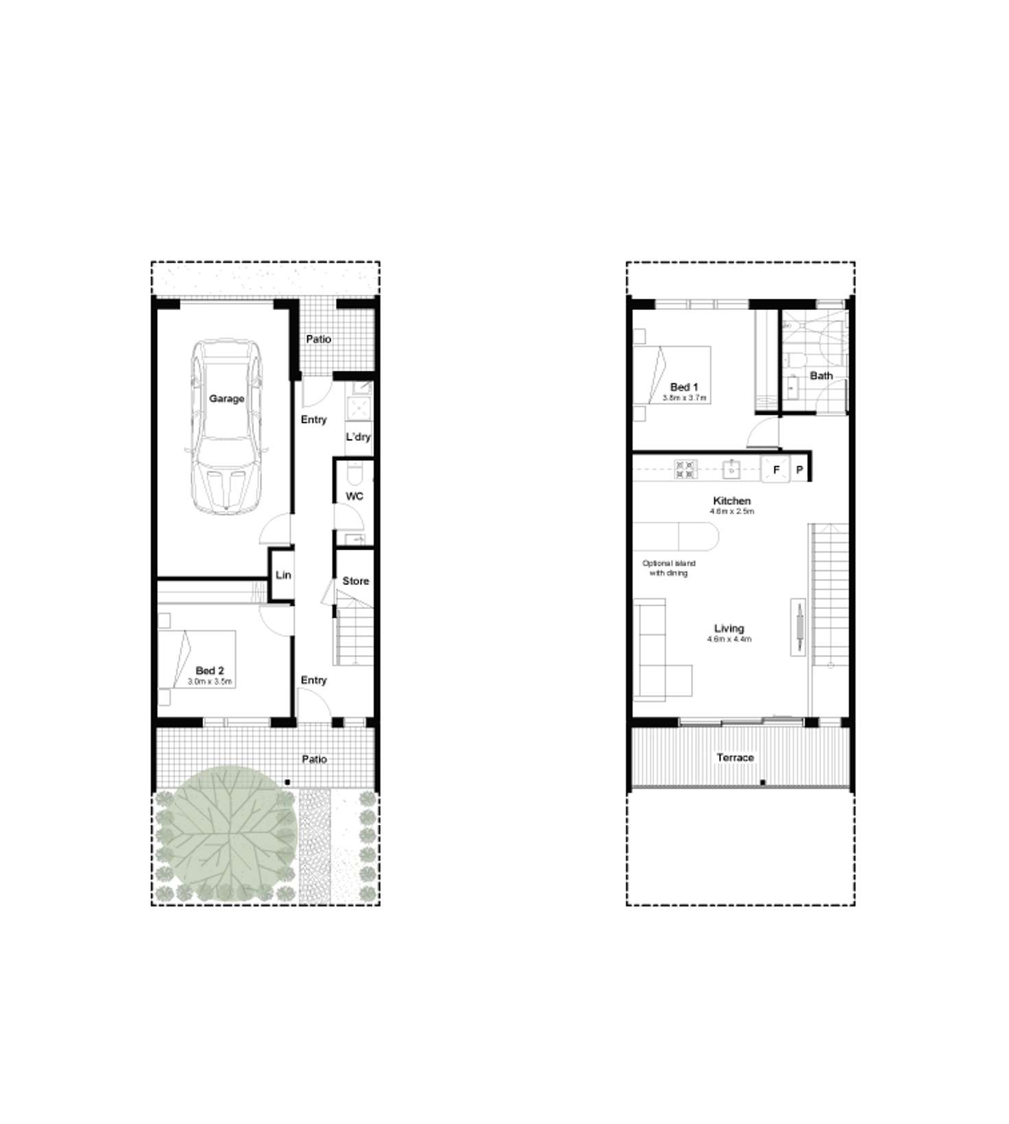 Floorplan of Homely townhouse listing, Lot 210/247 St Albans Road, Sunshine North VIC 3020