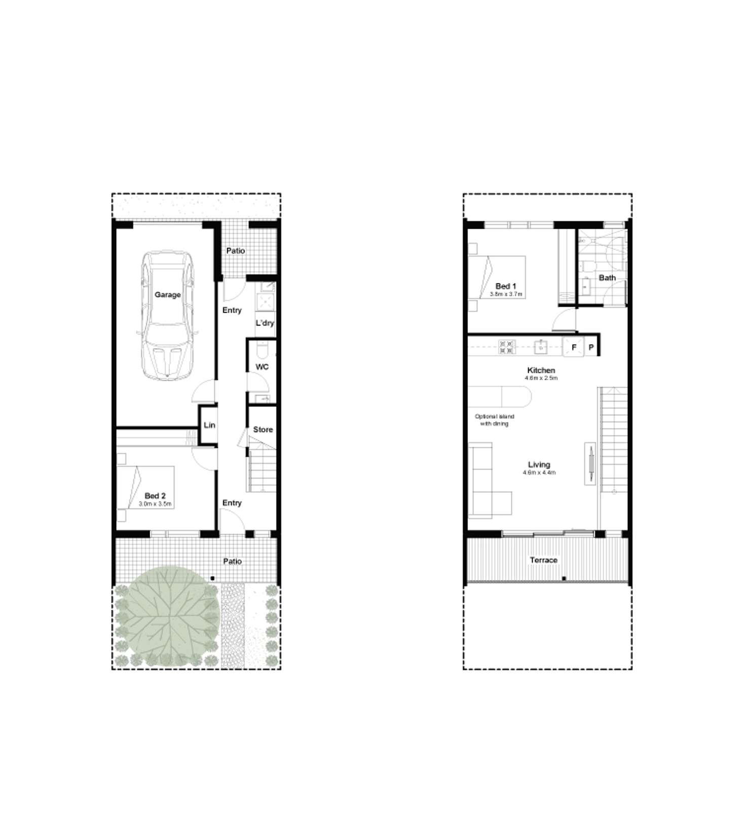 Floorplan of Homely townhouse listing, Lot 126/247 St Albans Road, Sunshine North VIC 3020