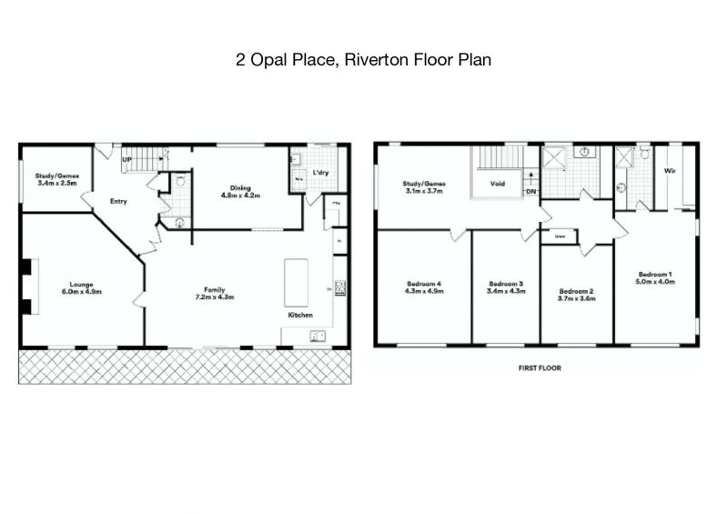 Floorplan of Homely house listing, 2 Opal Place, Riverton WA 6148