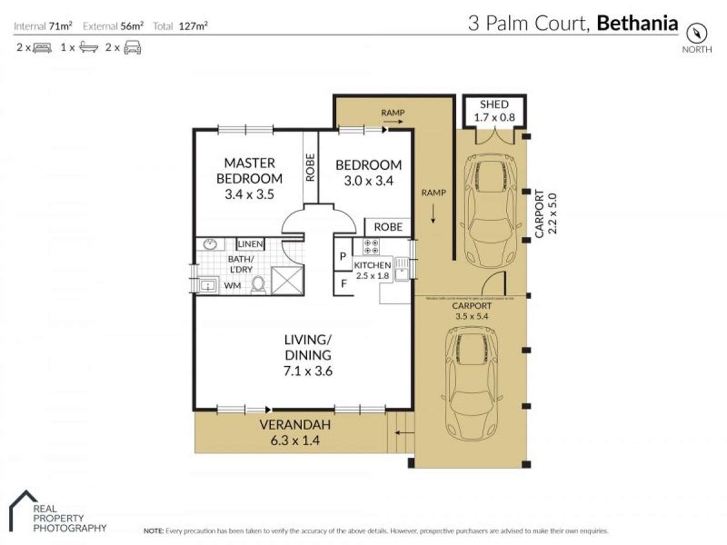Floorplan of Homely retirement listing, 3 Palm Court, Bethania QLD 4205