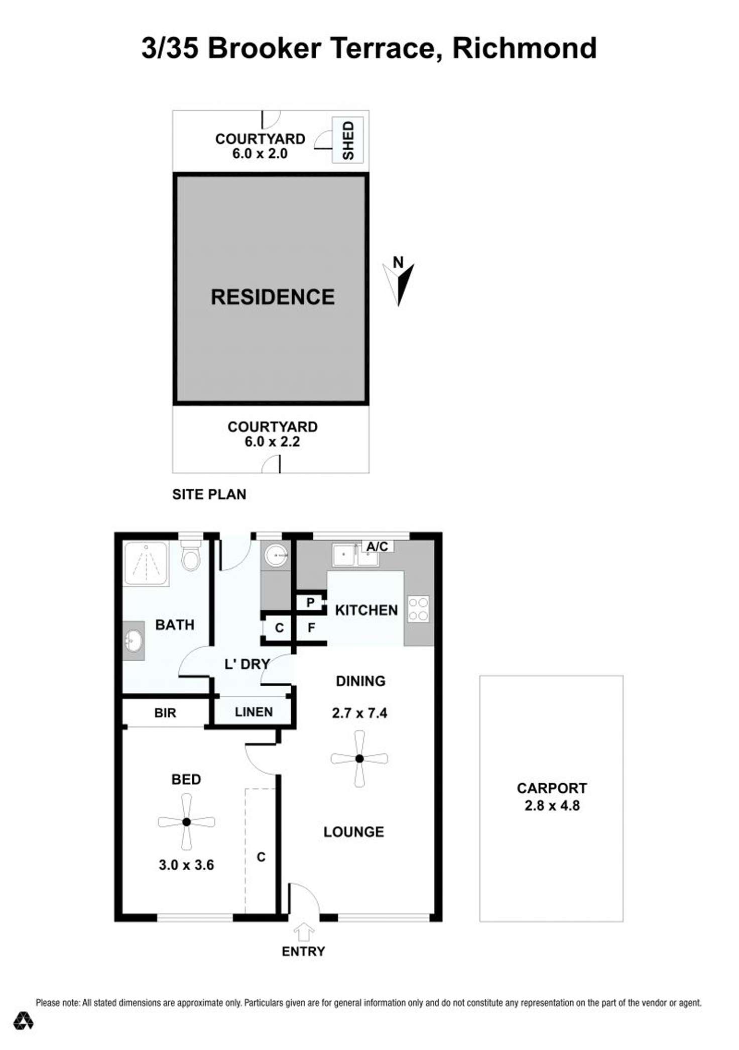 Floorplan of Homely unit listing, 3/35 Brooker Terrace, Richmond SA 5033