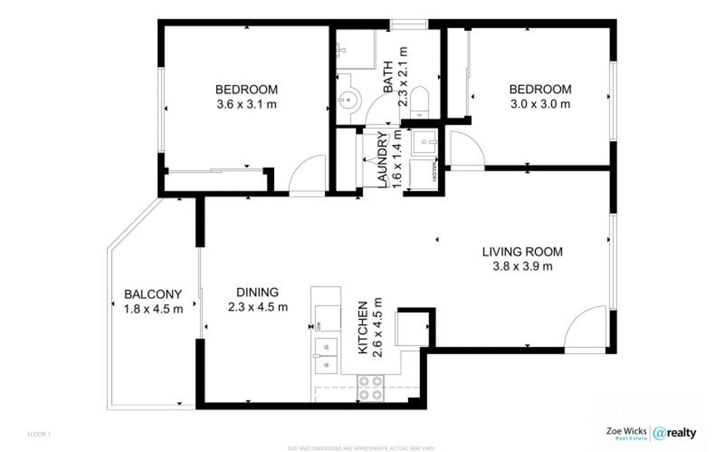 Floorplan of Homely apartment listing, 5/38 Cairns Street, Cairns North QLD 4870