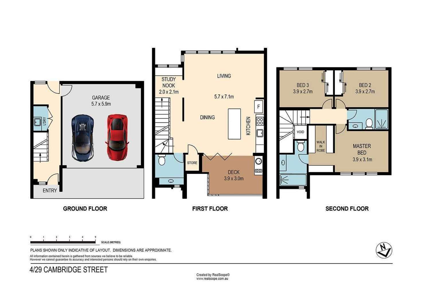 Floorplan of Homely townhouse listing, 3/29 Cambridge Street, Carina Heights QLD 4152