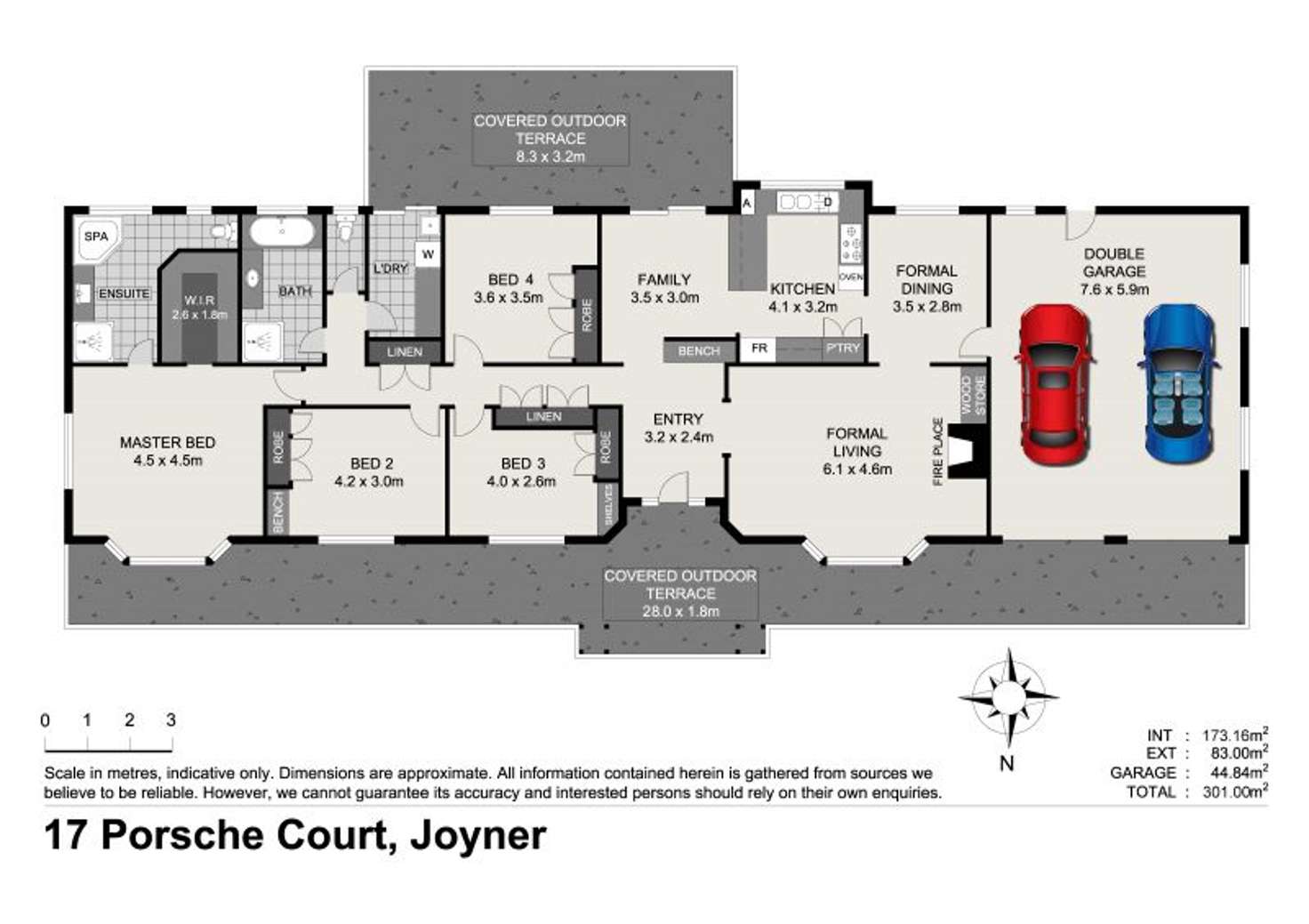 Floorplan of Homely house listing, 17 Porsche Court, Joyner QLD 4500