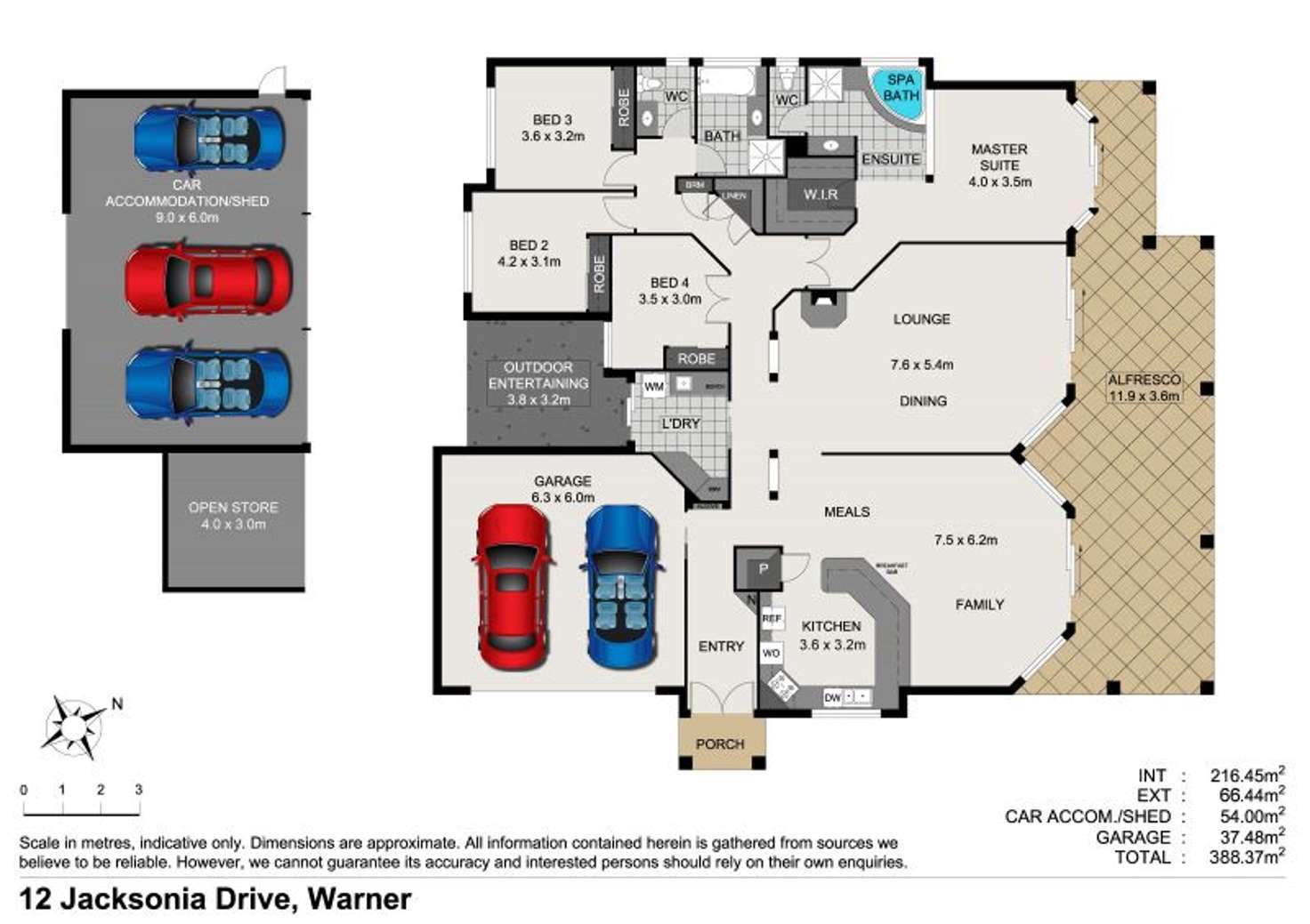 Floorplan of Homely house listing, 12 Jacksonia Drive, Warner QLD 4500