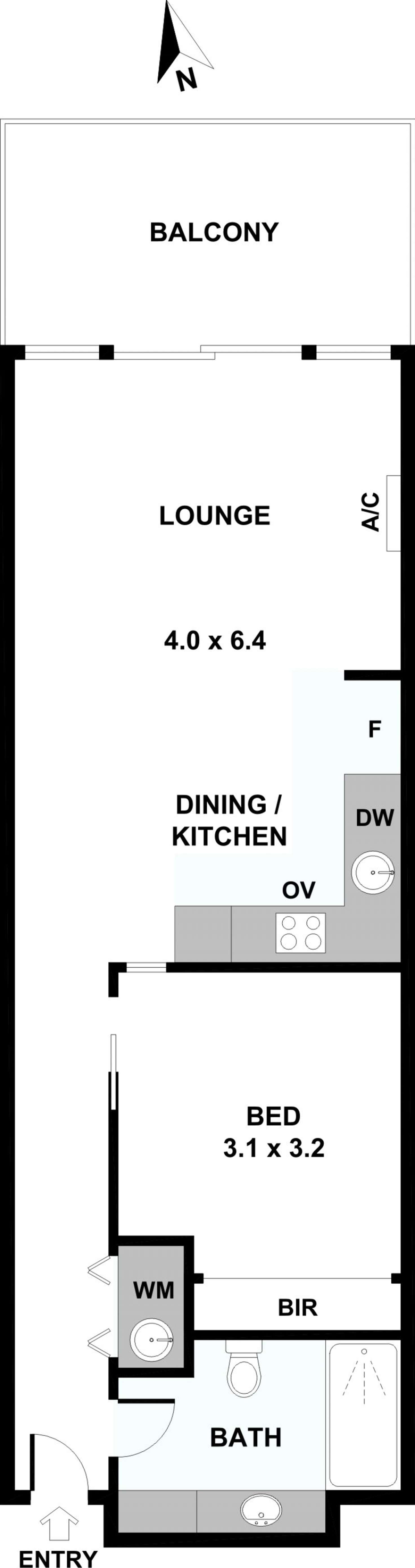 Floorplan of Homely apartment listing, 405/2-6 Pilla Avenue, New Port SA 5015