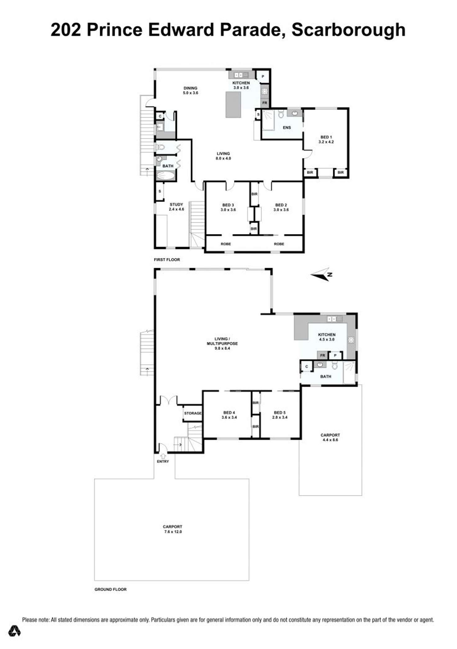 Floorplan of Homely house listing, 202 Prince Edward Parade, Scarborough QLD 4020