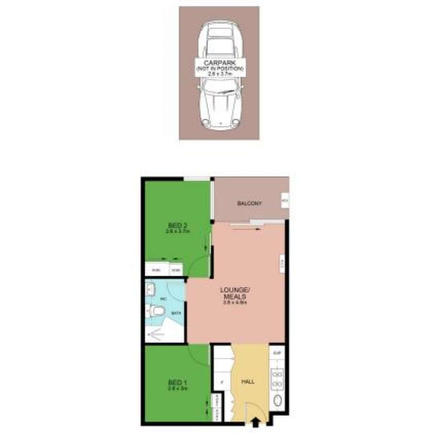 Floorplan of Homely apartment listing, 216/135 Inkerman St, St Kilda VIC 3182