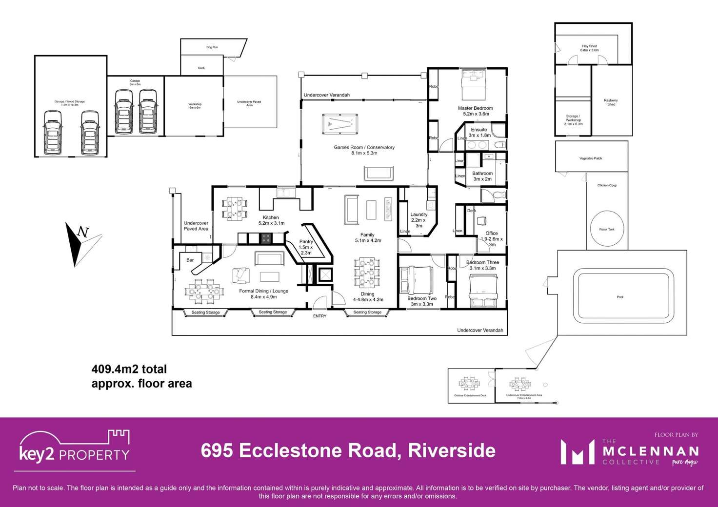 Floorplan of Homely house listing, 695 Ecclestone Road, Riverside TAS 7250