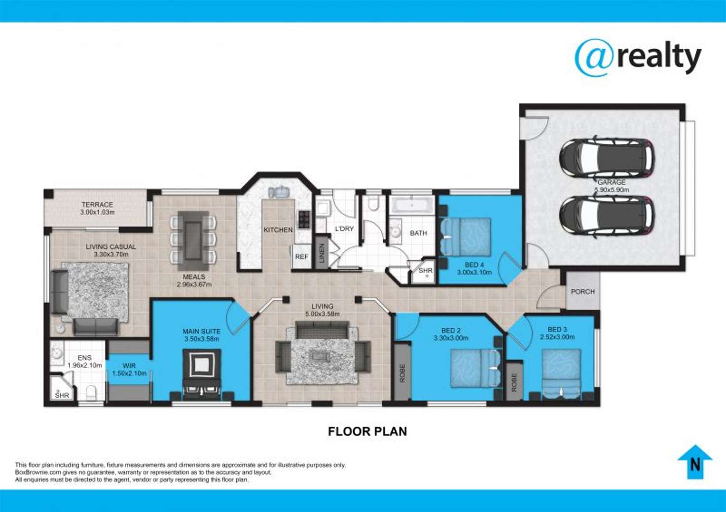 Floorplan of Homely house listing, 14 Blossom Street, Pimpama QLD 4209