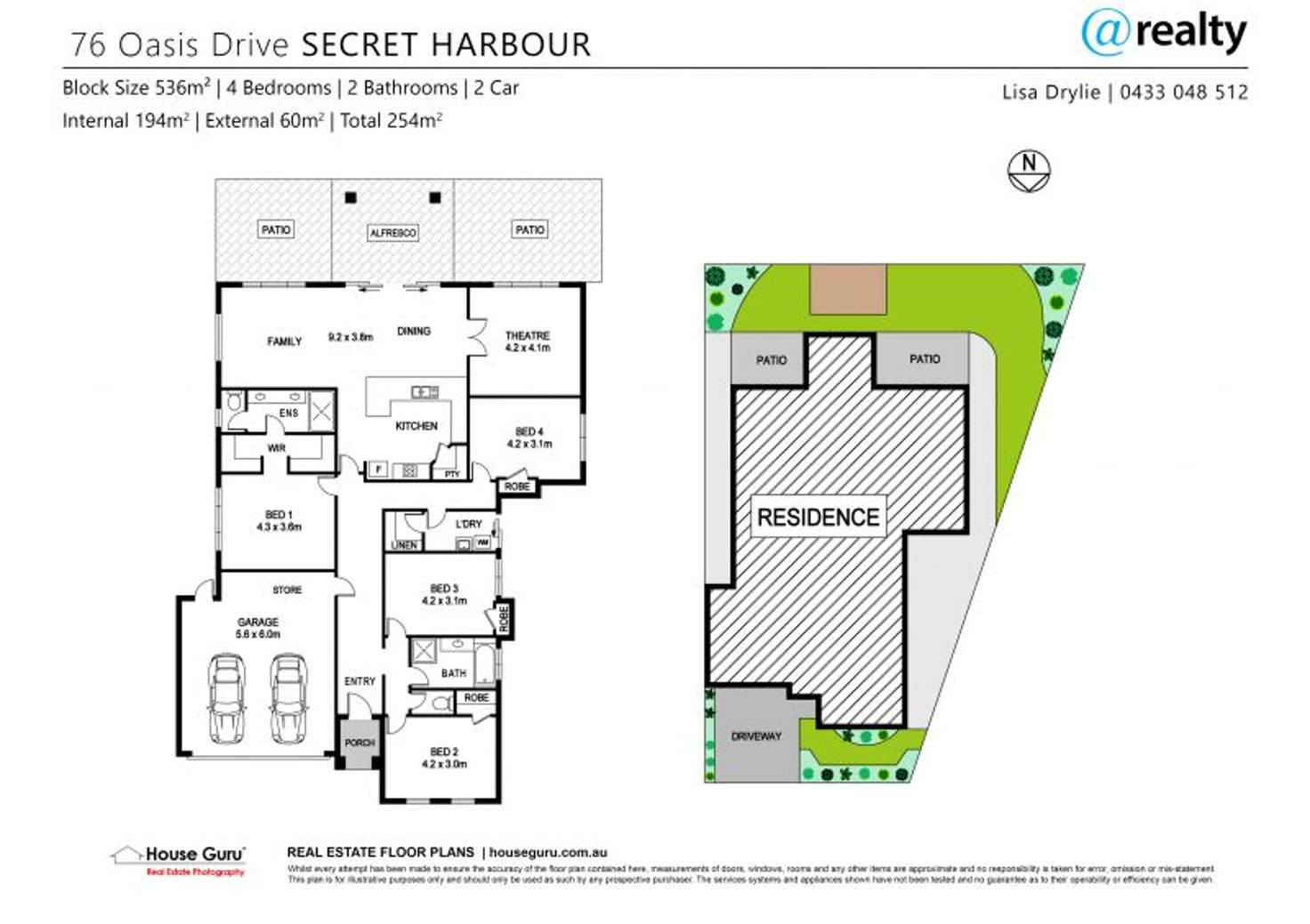 Floorplan of Homely house listing, 76 Oasis Drive, Secret Harbour WA 6173