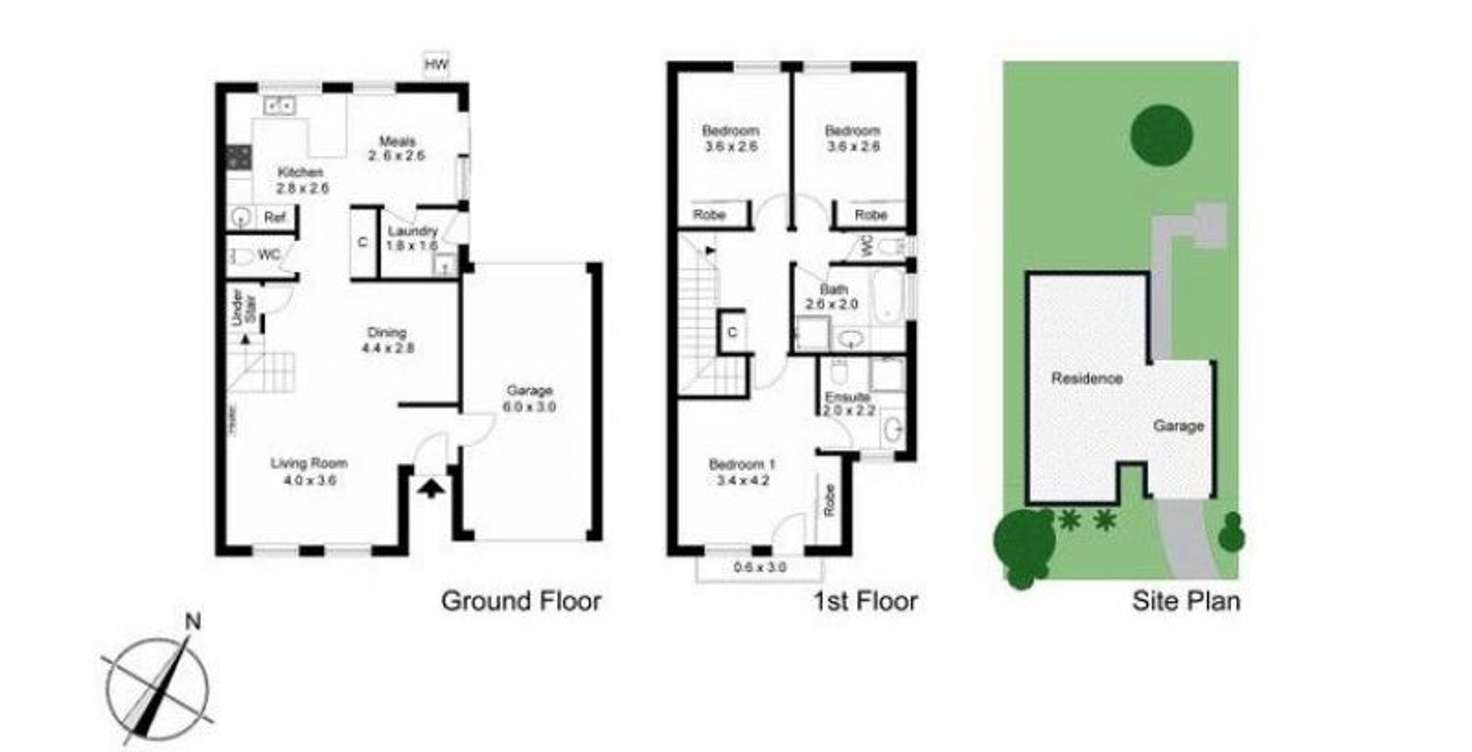 Floorplan of Homely house listing, 5 Yambie Lane, Chadstone VIC 3148