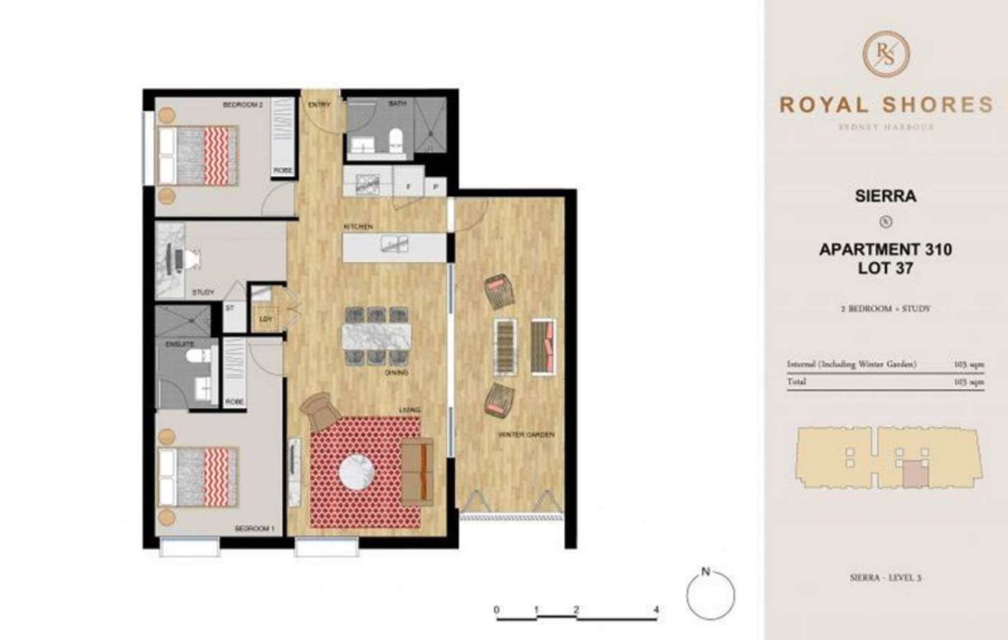 Floorplan of Homely apartment listing, 310/1 Allambie St, Ermington NSW 2115