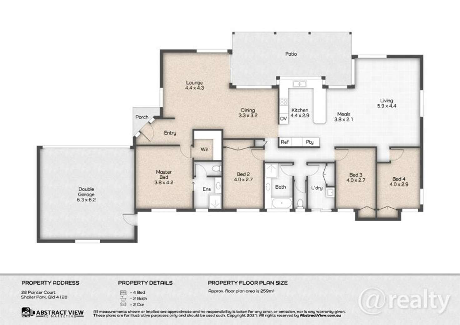 Floorplan of Homely house listing, 28 Pointer Court, Shailer Park QLD 4128