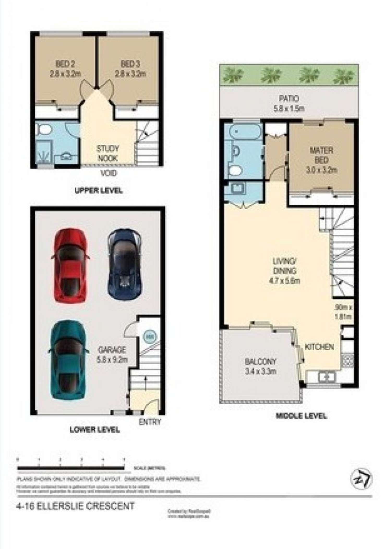 Floorplan of Homely townhouse listing, 5/16 Ellerslie cresc, Taringa QLD 4068