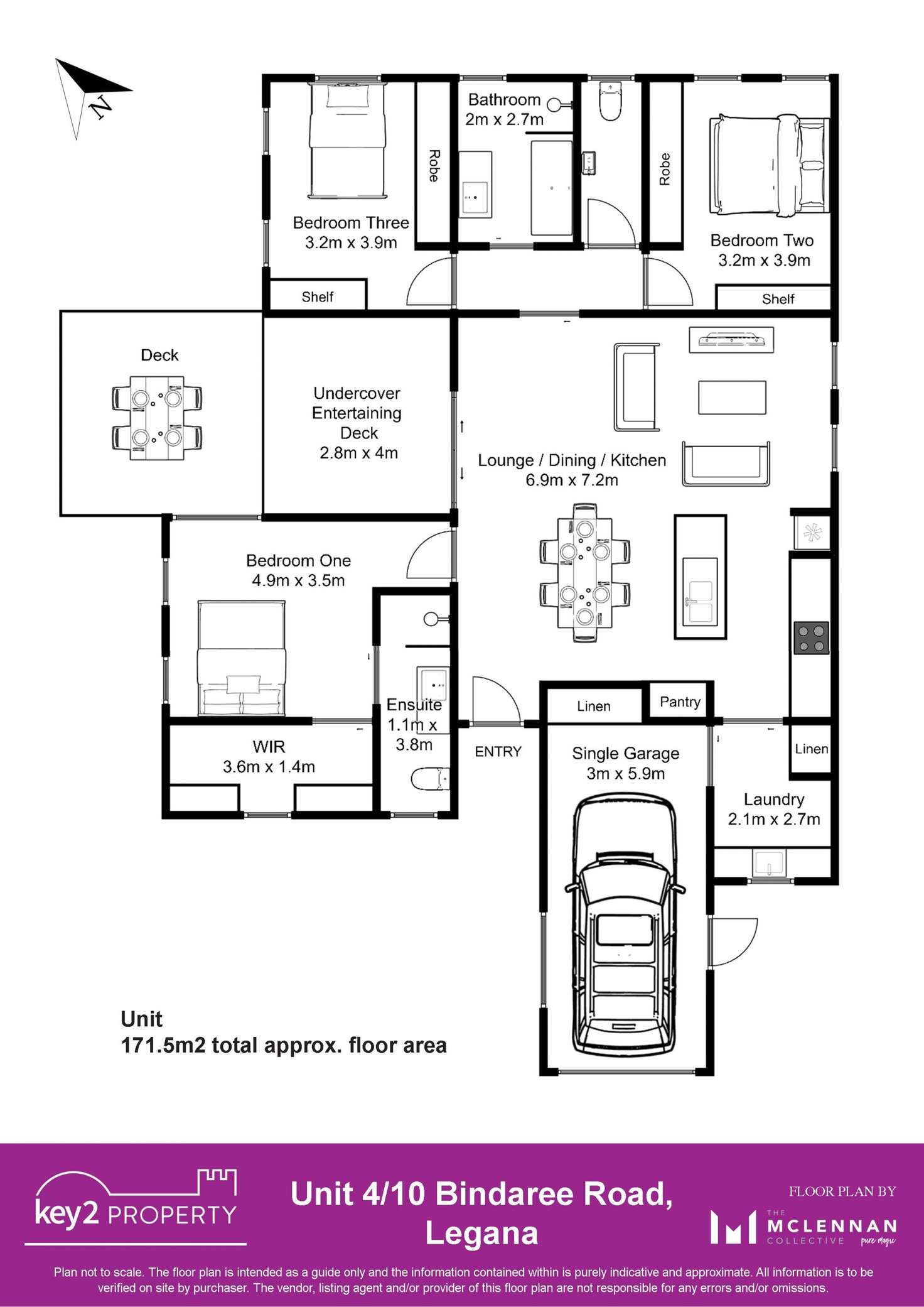 Floorplan of Homely unit listing, 4/10 Bindaree Road, Legana TAS 7277