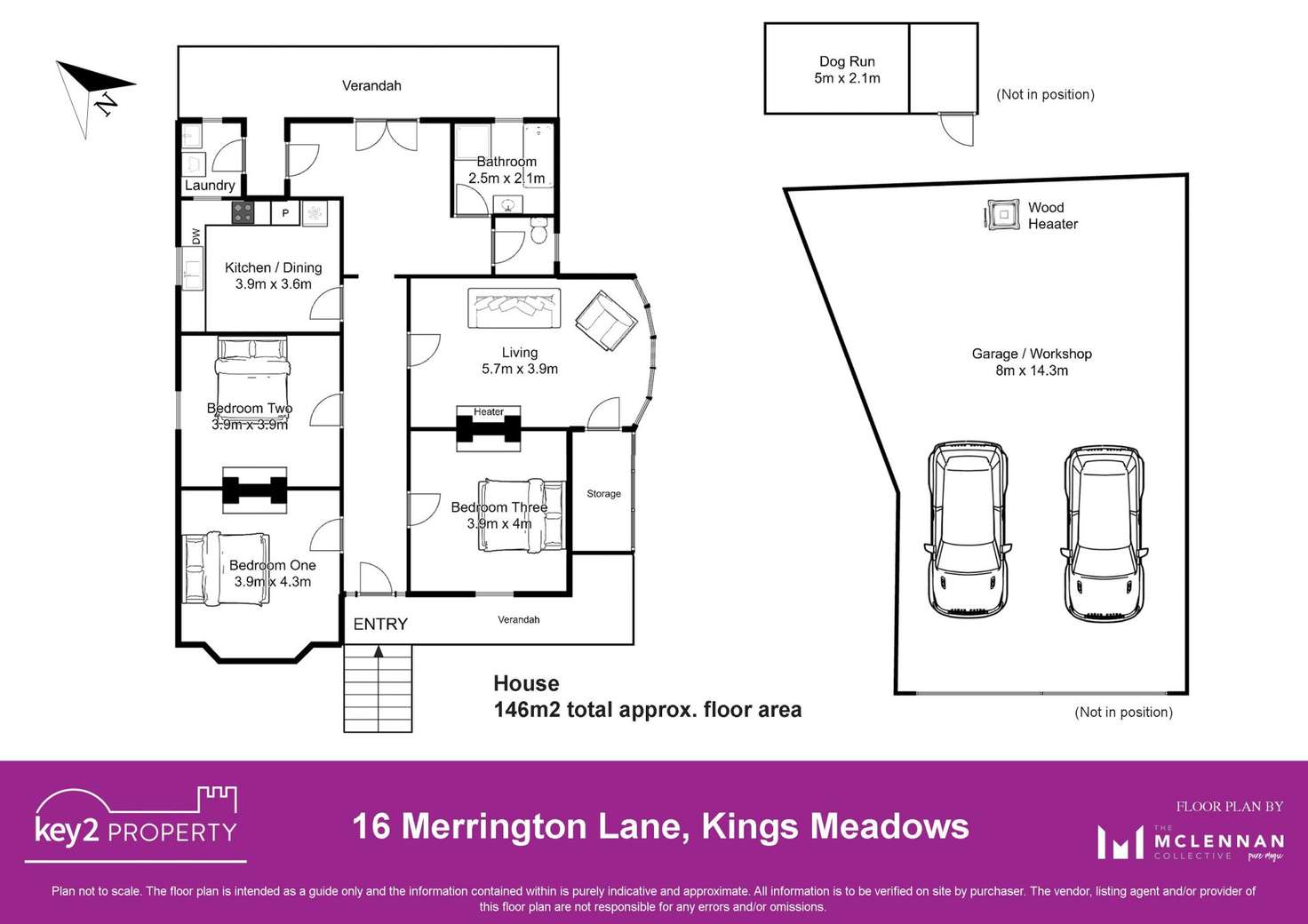 Floorplan of Homely house listing, 16 Merrington Lane, Kings Meadows TAS 7249