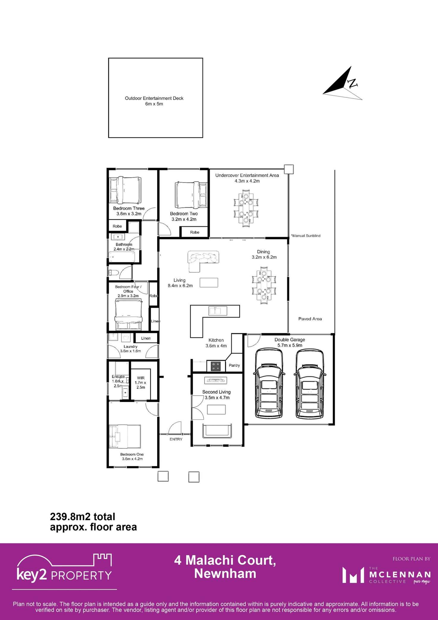 Floorplan of Homely house listing, 4 Malachi Court, Newnham TAS 7248