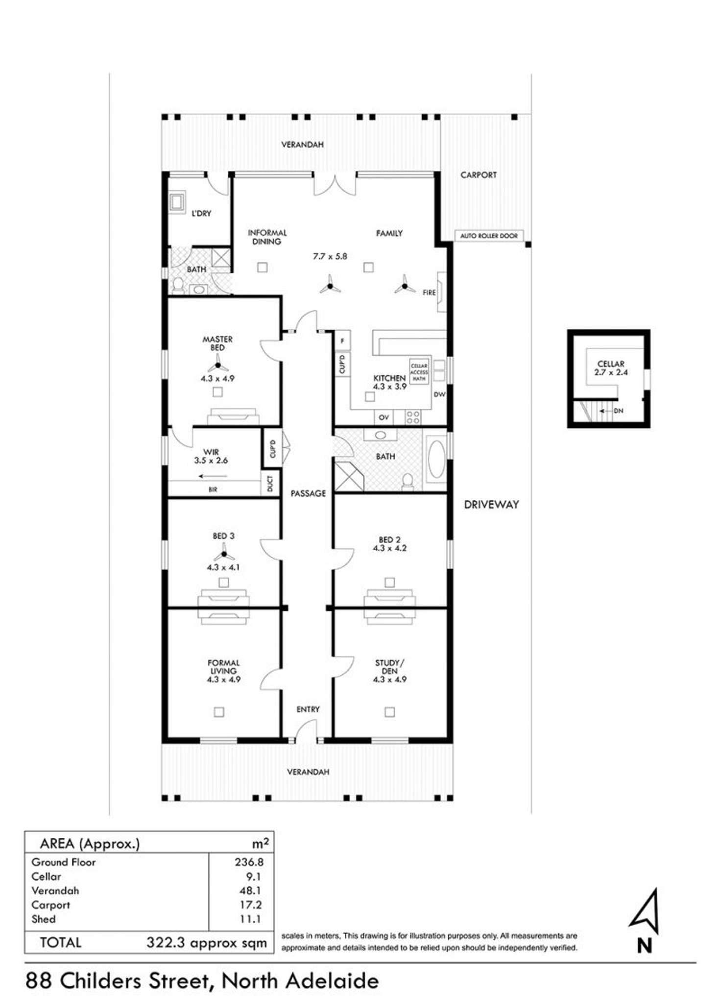 Floorplan of Homely house listing, 88 Childers Street, North Adelaide SA 5006