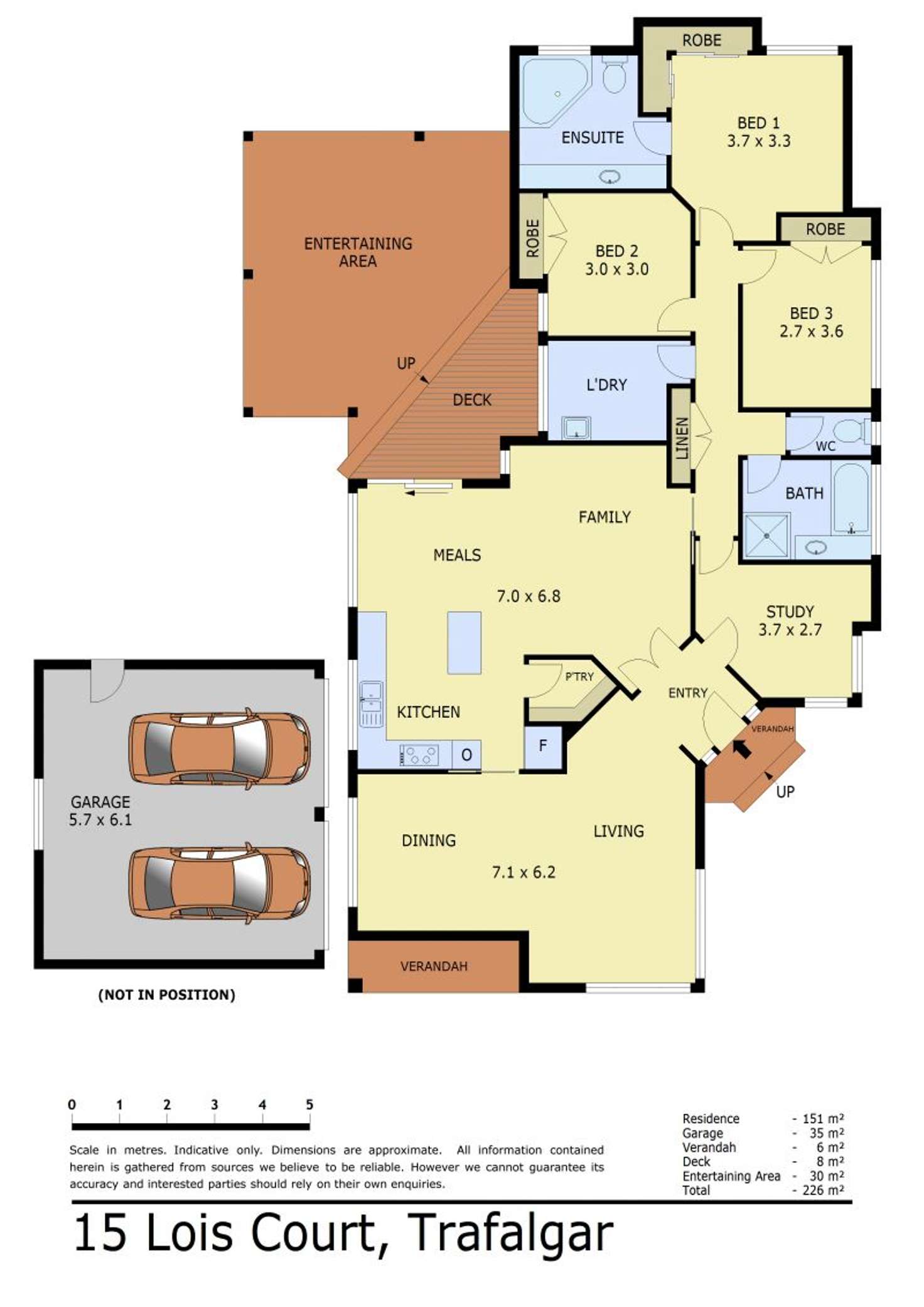 Floorplan of Homely house listing, 15 Lois Court, Trafalgar VIC 3824