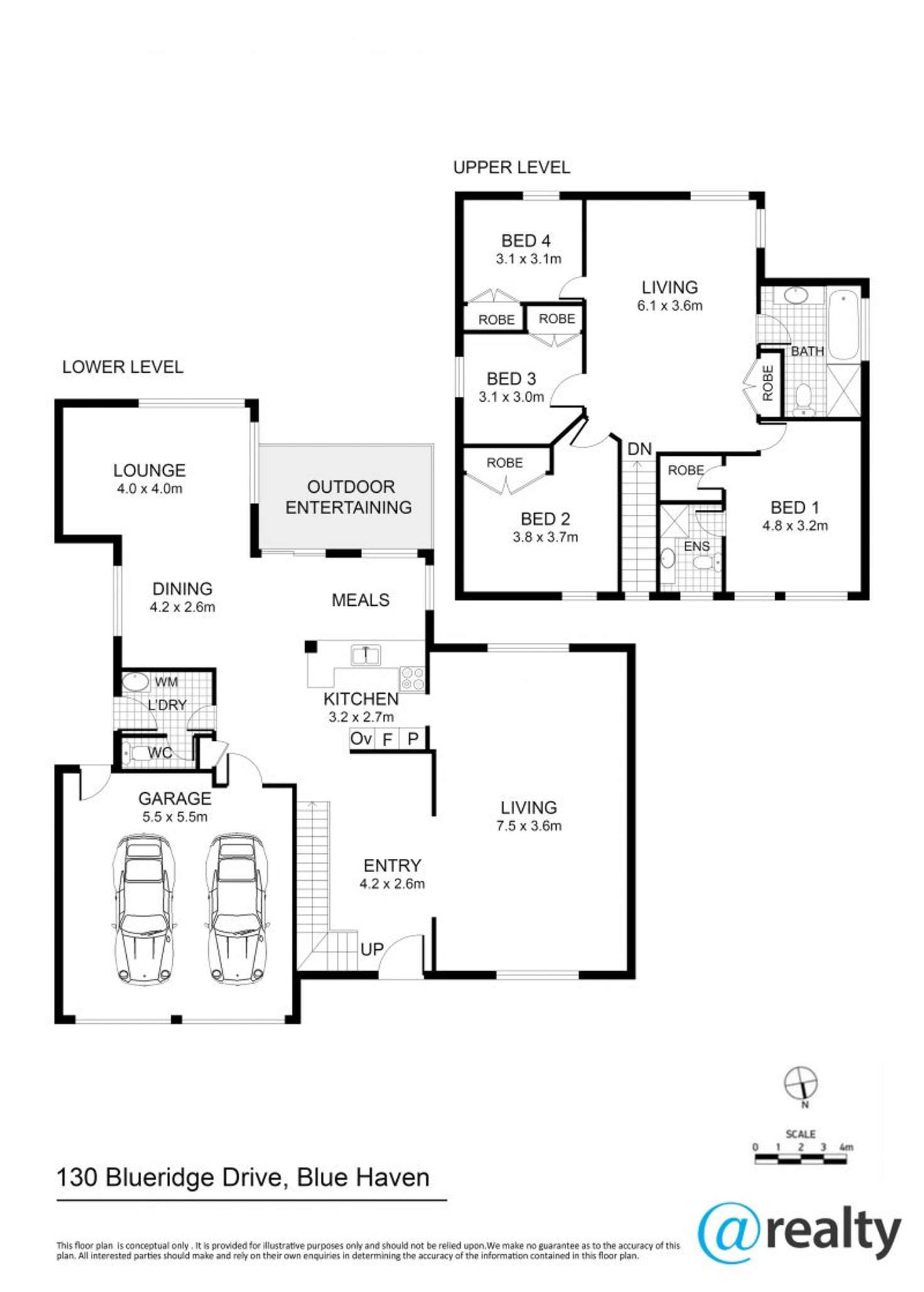 Floorplan of Homely house listing, 130 Blueridge Drive, Blue Haven NSW 2262