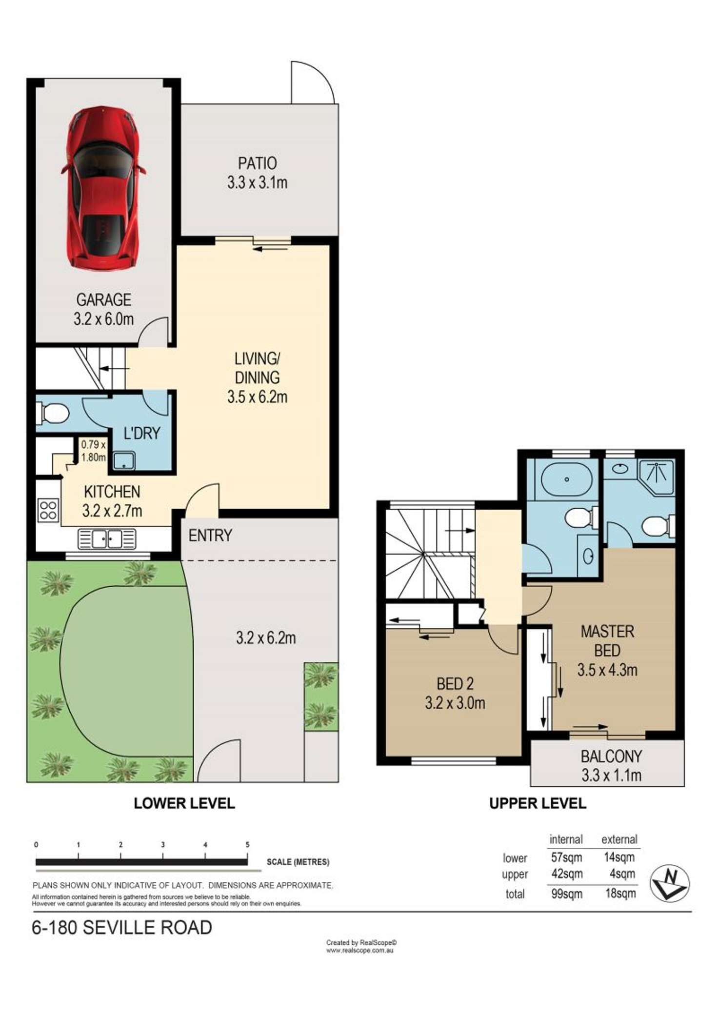 Floorplan of Homely townhouse listing, 6/180 Seville Road, Holland Park QLD 4121