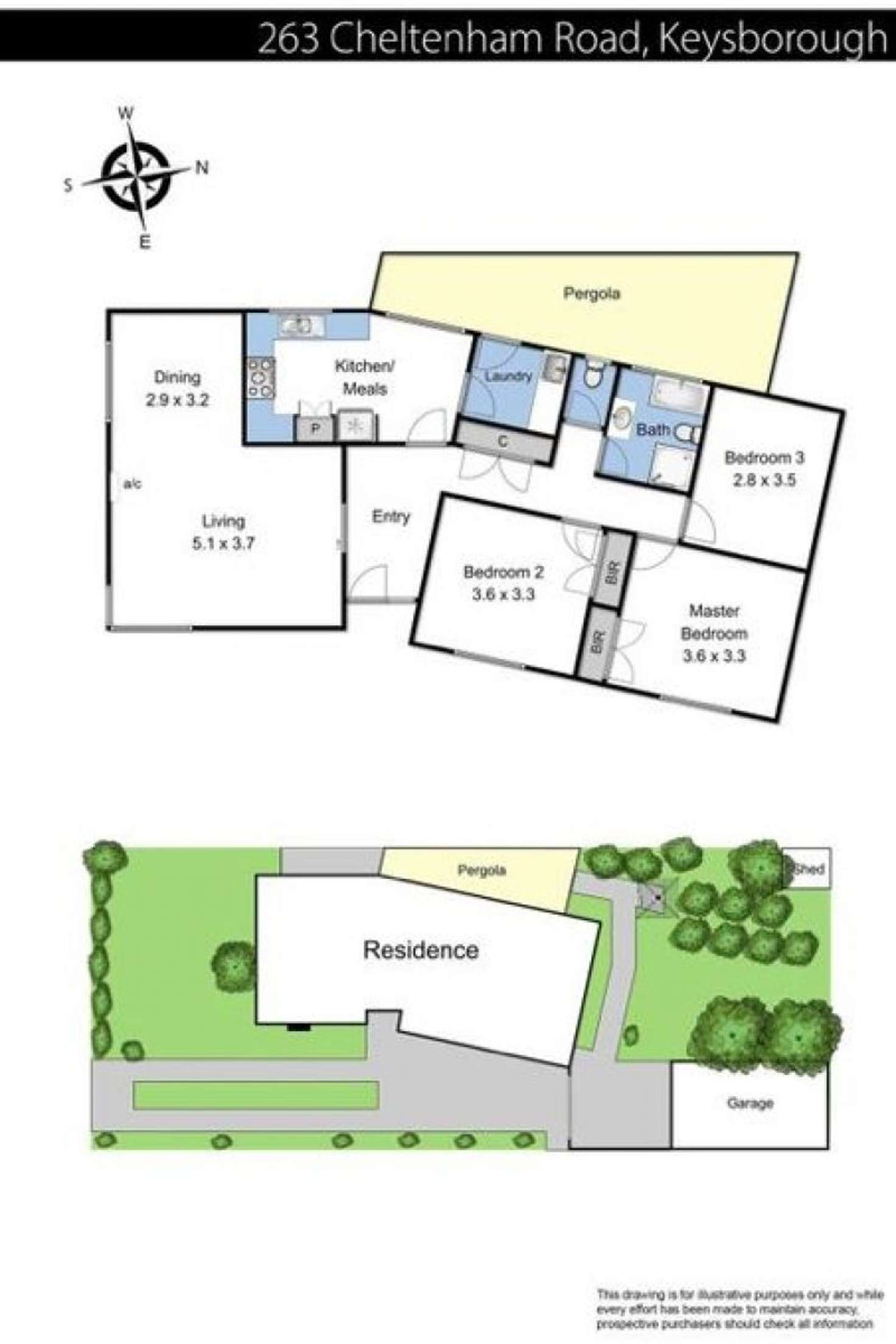 Floorplan of Homely house listing, 263 Cheltenham Road, Keysborough VIC 3173