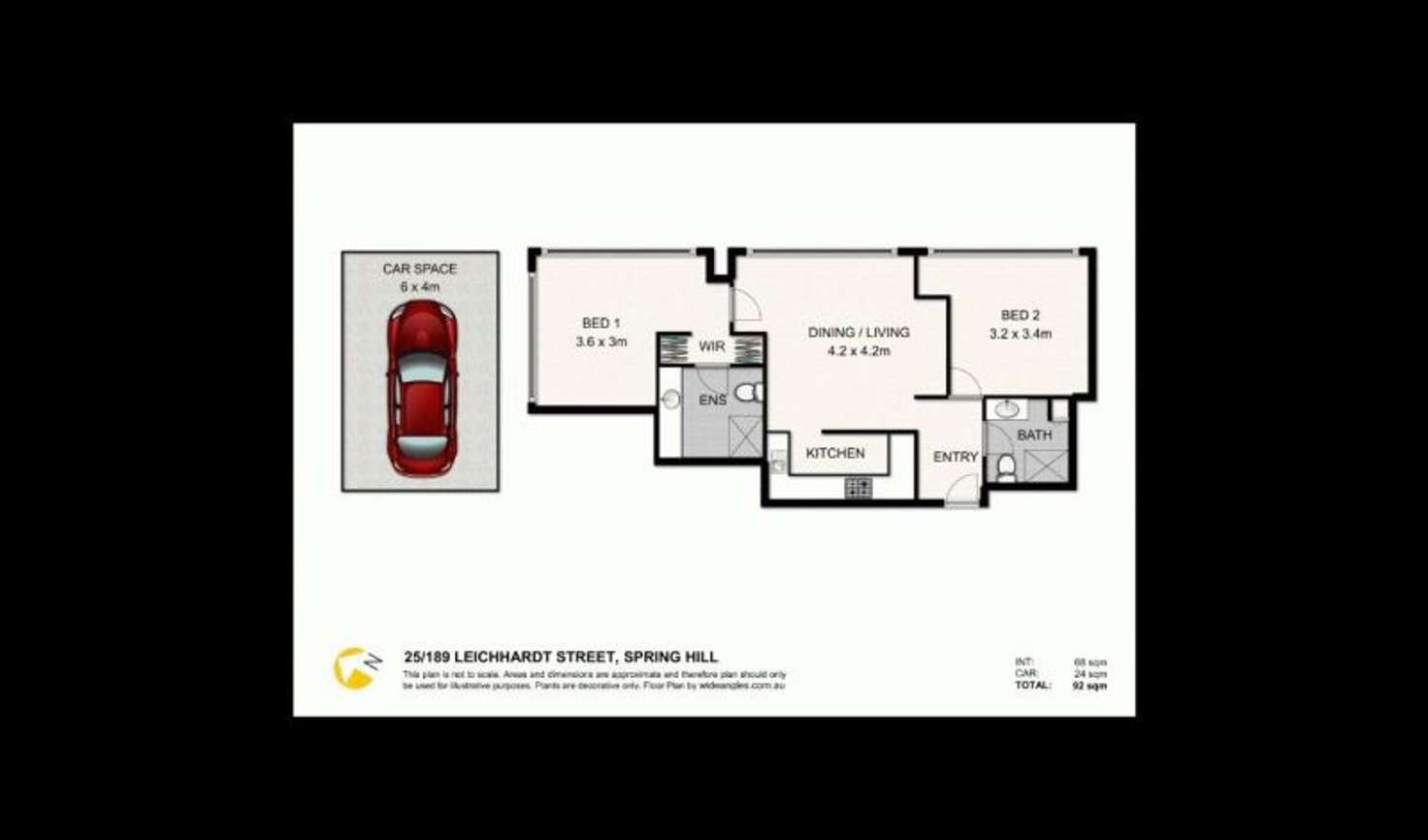 Floorplan of Homely apartment listing, 189 Leichhardt Street, Spring Hill QLD 4000