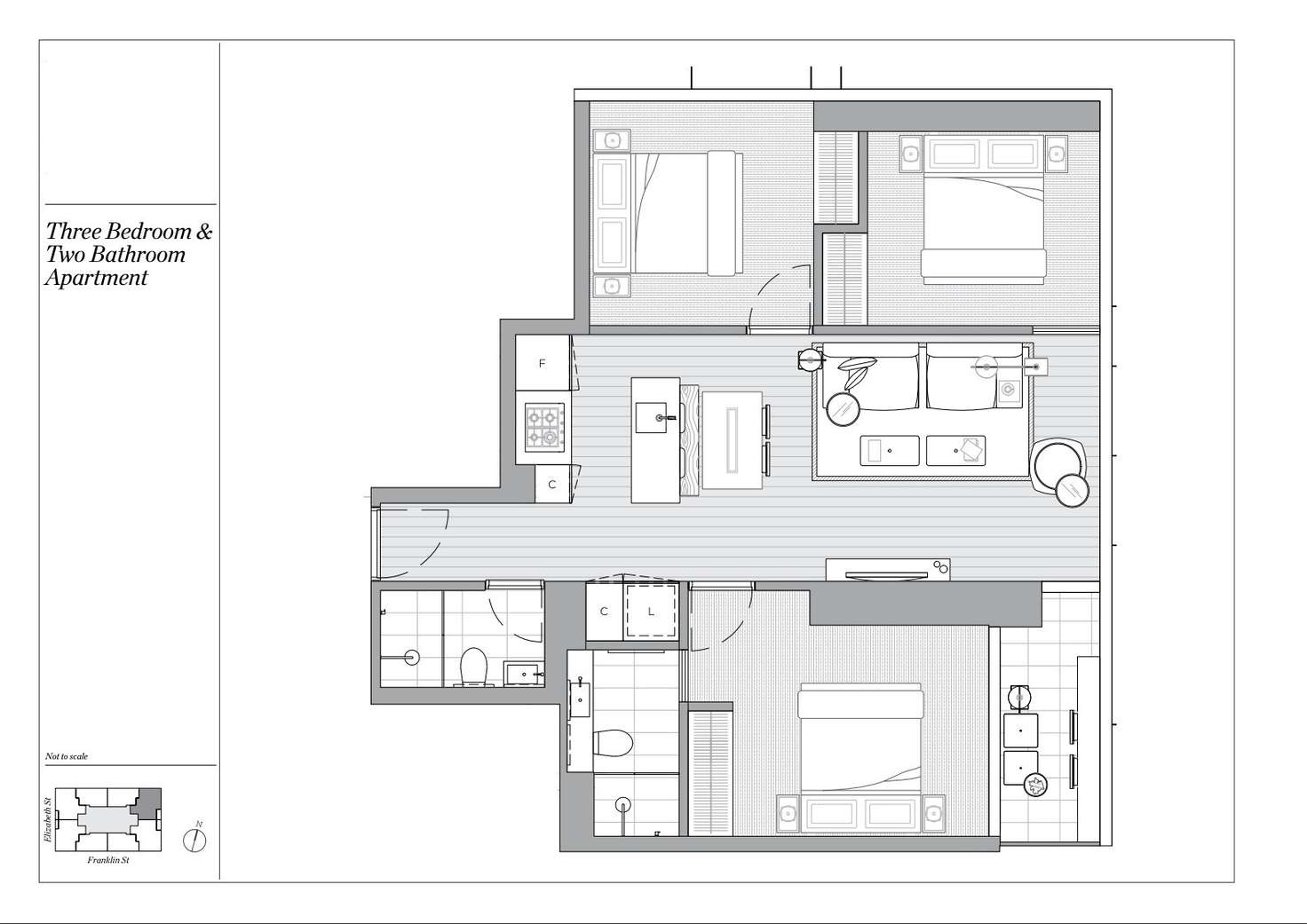 Floorplan of Homely apartment listing, 7102/452-472 Elizabeth Street, Melbourne VIC 3000