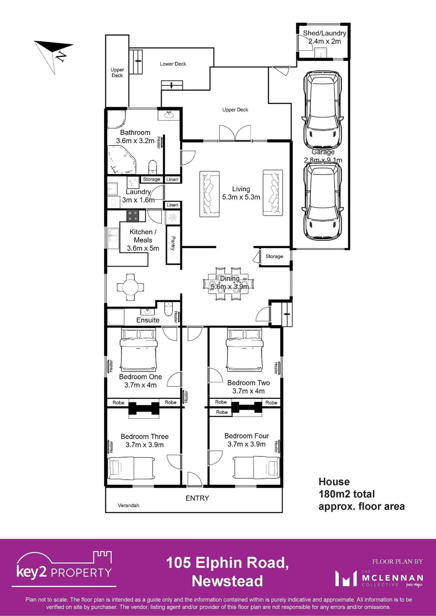 Floorplan of Homely house listing, 105 Elphin Road, Newstead TAS 7250
