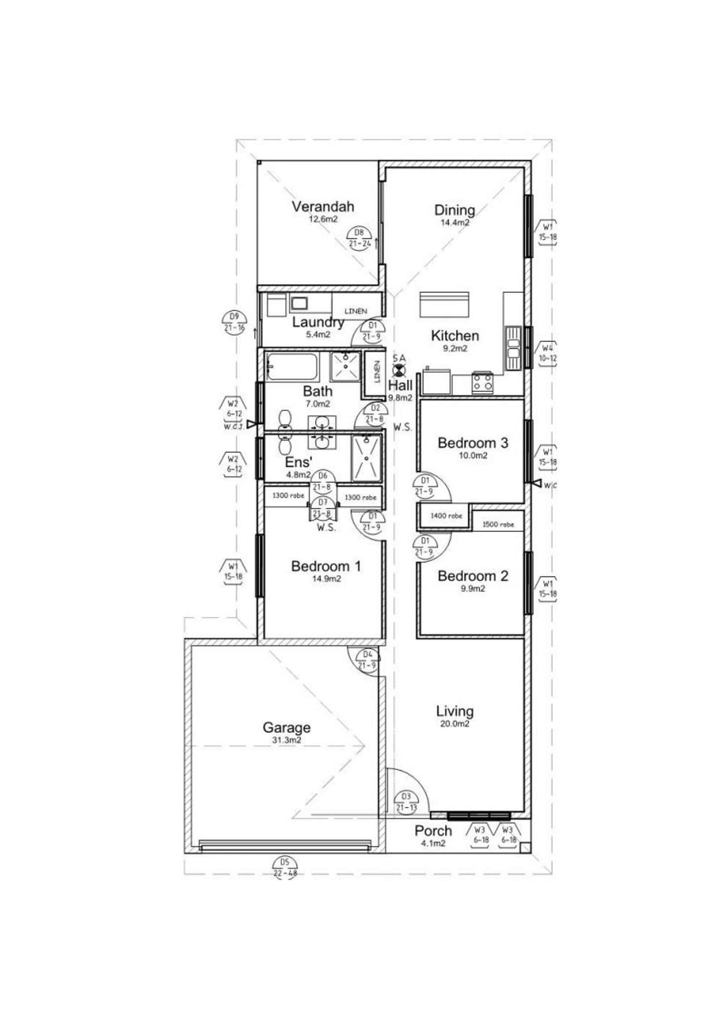 Floorplan of Homely house listing, 23 Kangaroo St, Zuccoli NT 832
