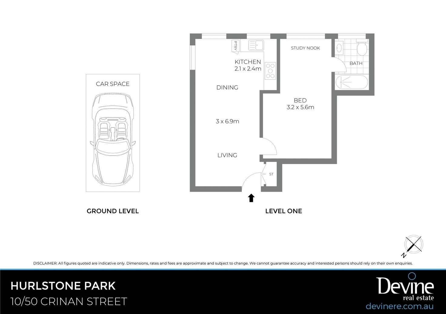 Floorplan of Homely unit listing, 10/50 Crinan Street, Hurlstone Park NSW 2193