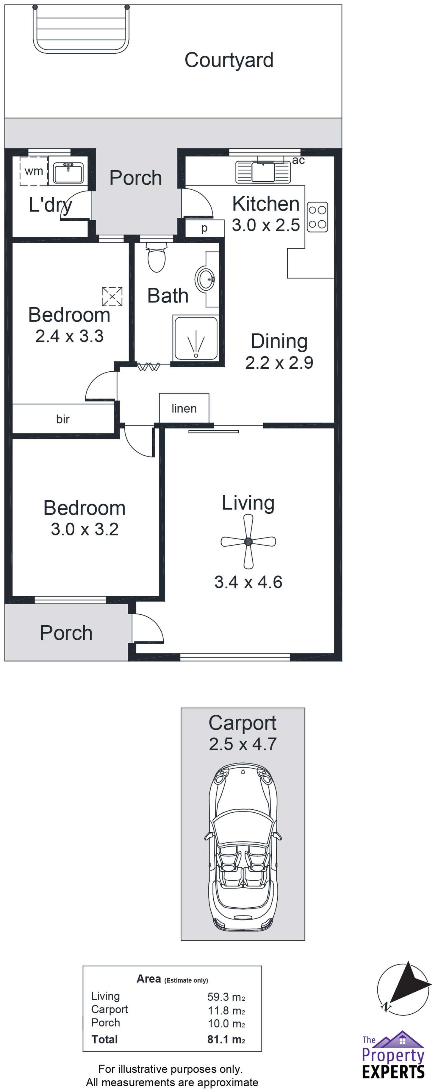 Floorplan of Homely unit listing, 5/35 Catherine Street, Clapham SA 5062