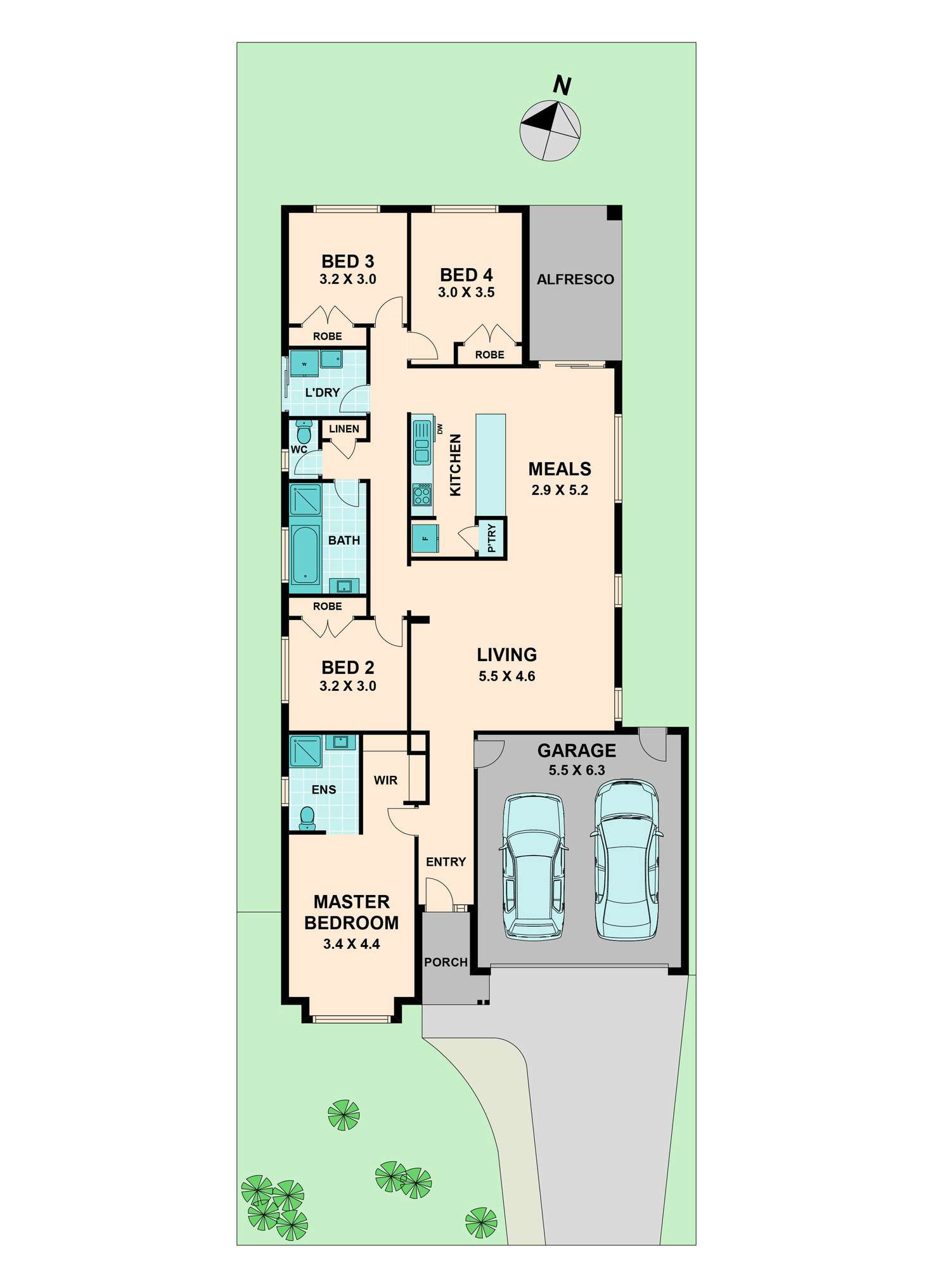 Floorplan of Homely house listing, 12 Weatherglass Street, Wallan VIC 3756