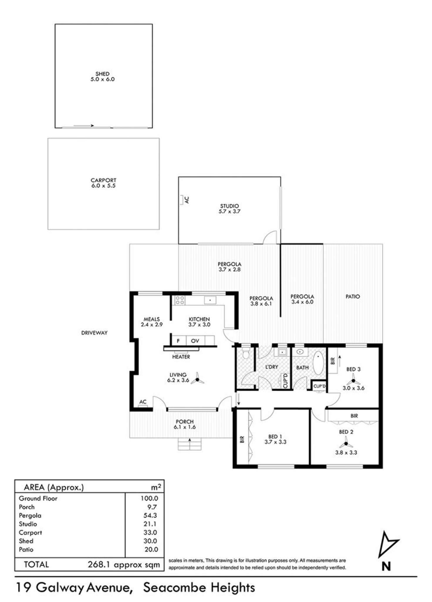 Floorplan of Homely house listing, 19 Galway Avenue, Seacombe Heights SA 5047