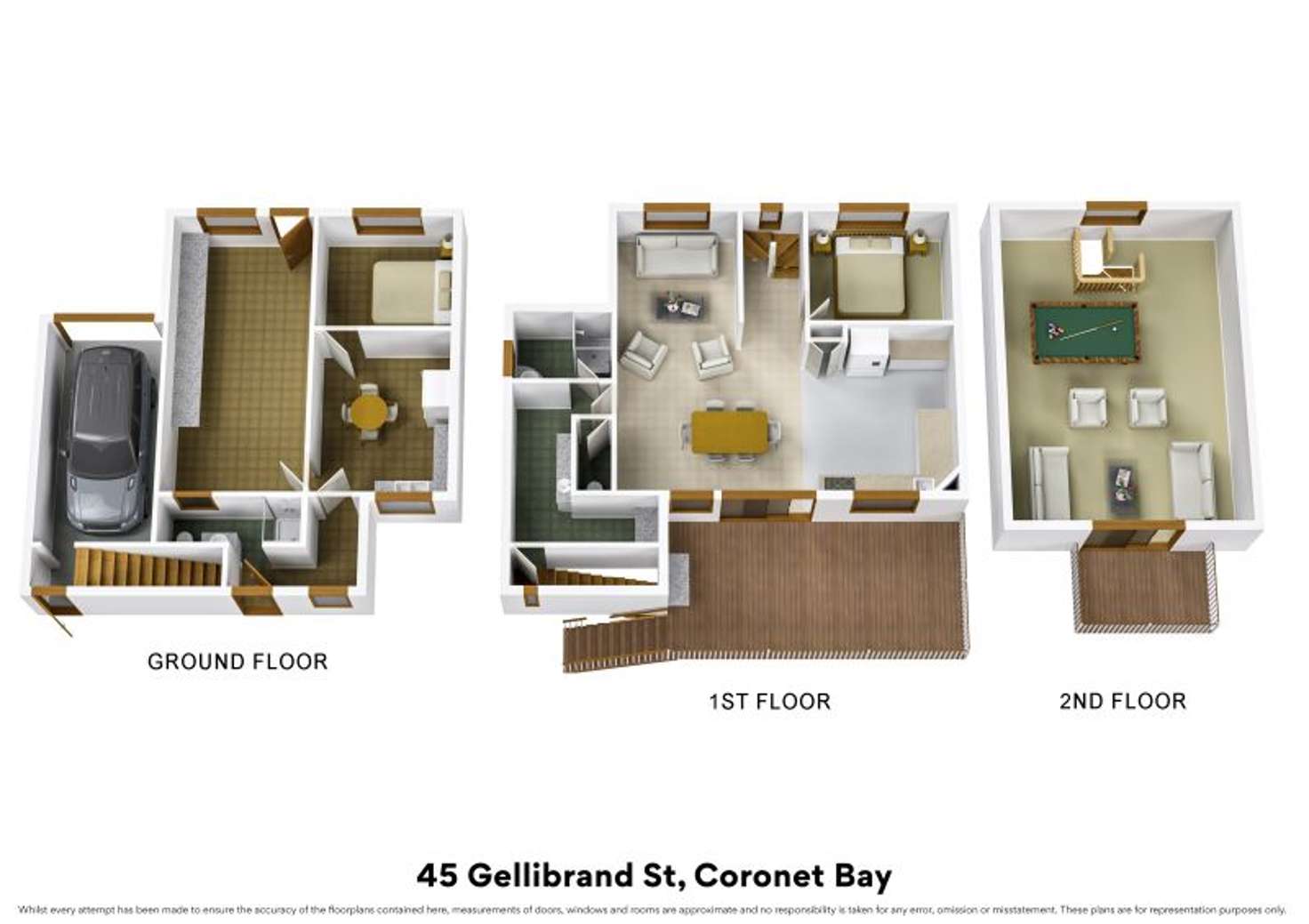 Floorplan of Homely house listing, 45 Gellibrand Street, Coronet Bay VIC 3984