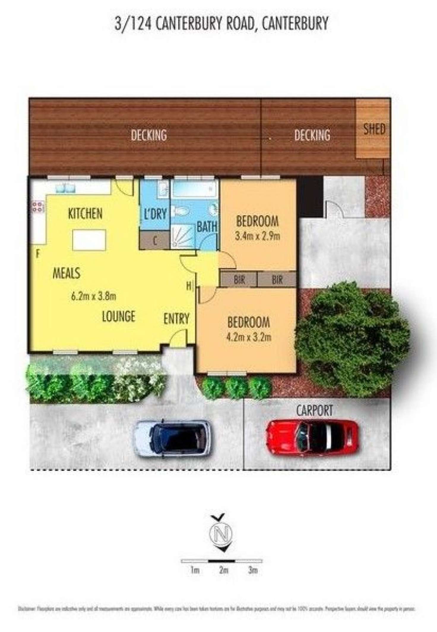 Floorplan of Homely unit listing, 3/124 Canterbury Rd, Canterbury VIC 3126
