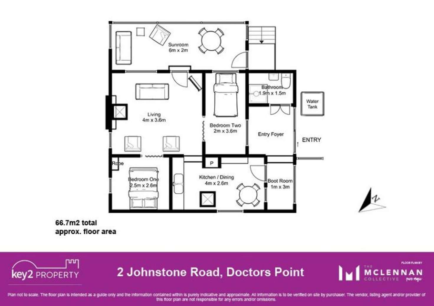 Floorplan of Homely house listing, 2 Johnstone Road, Doctors Point TAS 7304