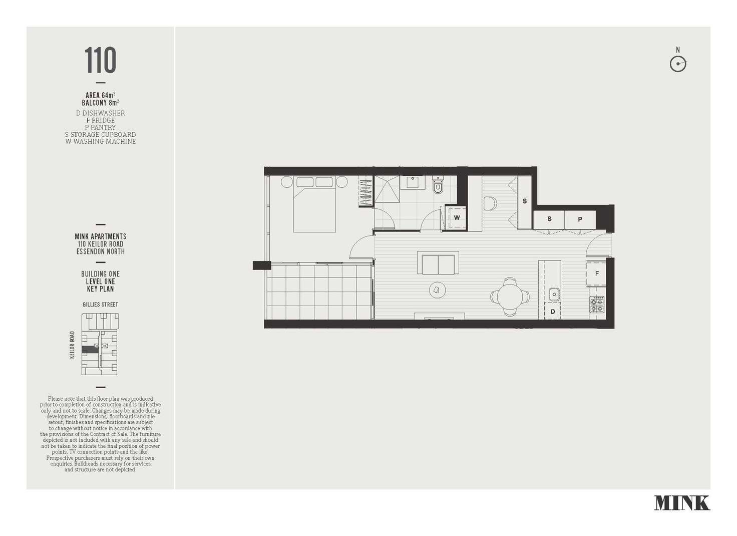 Floorplan of Homely apartment listing, 110/110 Keilor Road, Essendon North VIC 3041
